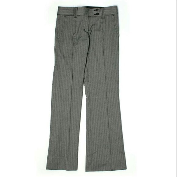 BCBGMAXAZRIA Kristen Grey Stripe 0 Dress Pants - Picture 6 of 8
